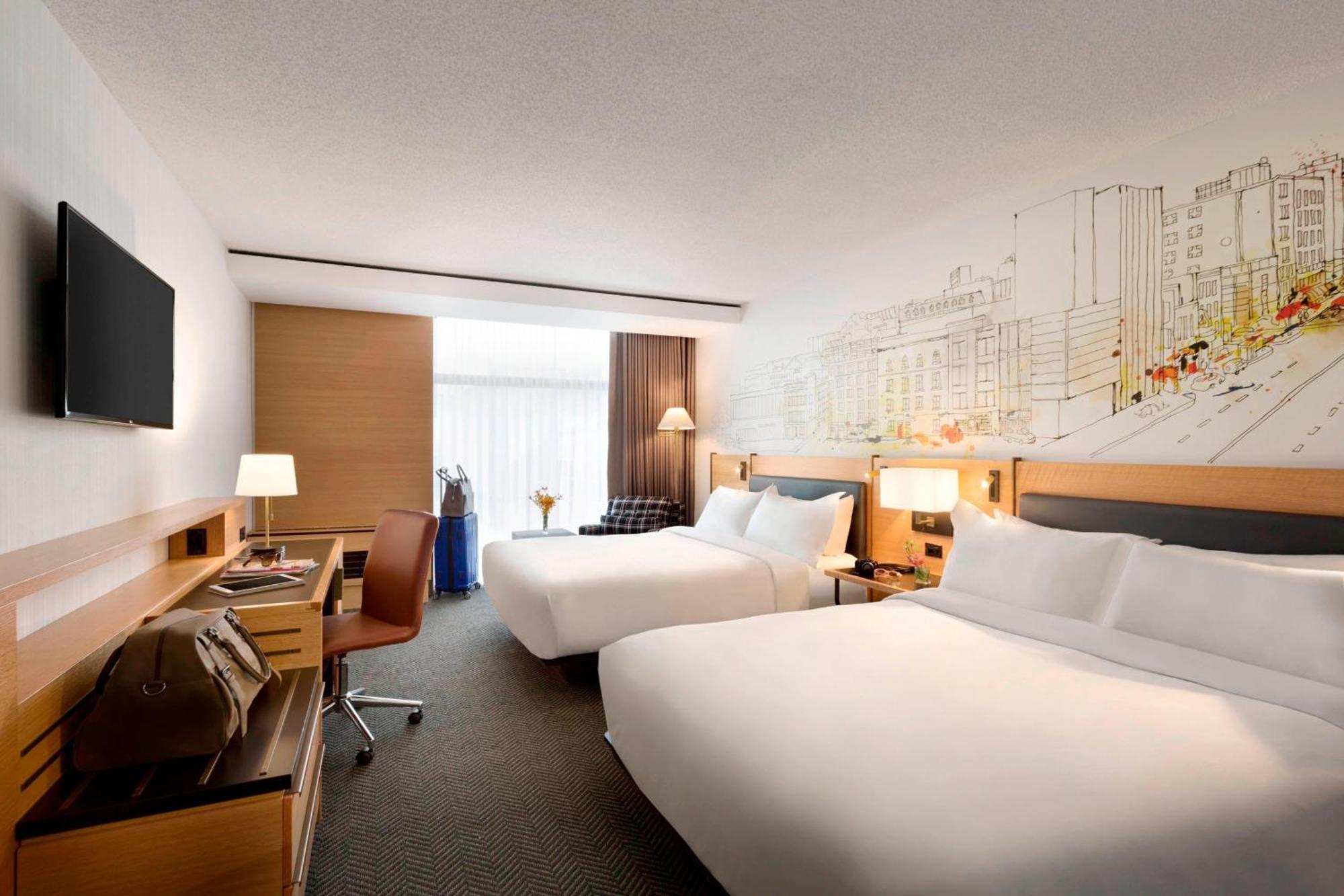 Chambre avec 2 Lits Queen-Size - Vue sur Ville